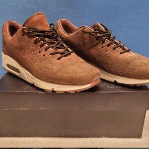 Nike Air Max 90 QS Laser Woodgrain - Dark Pony Mens Shoes Sneakers Sz 10.5